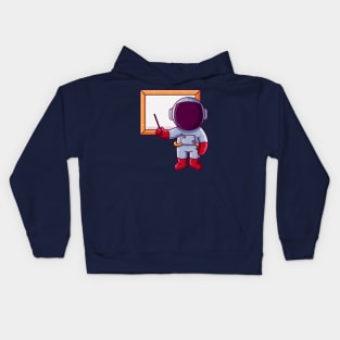 Cute Astronaut Presentation Cartoon Kids Hoodie